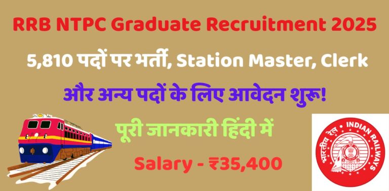 RRB NTPC Graduate Recruitment 2026